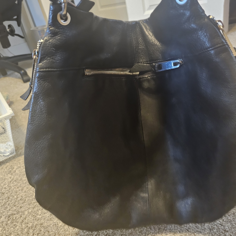 Black Leather Shoulder Bag